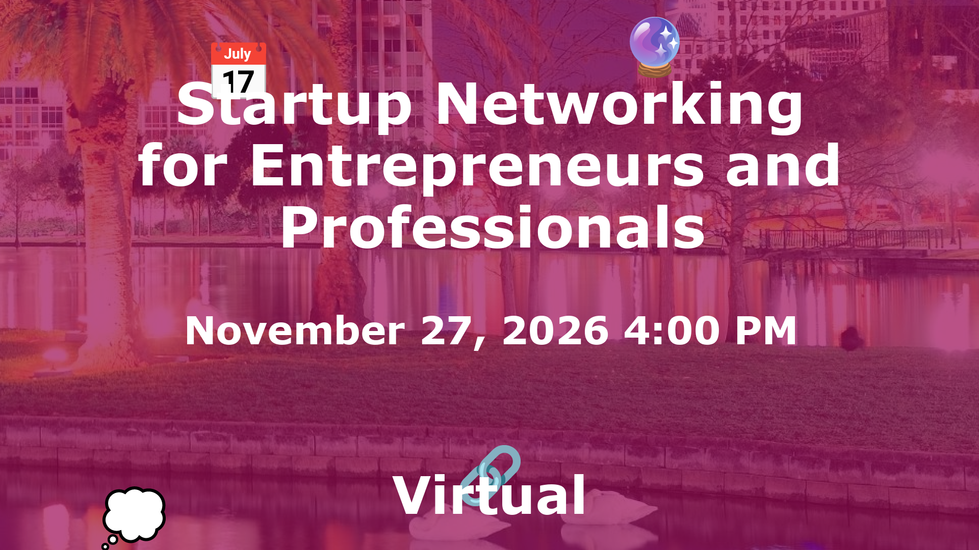 Startup Networking for Entrepreneurs and Professionals event image